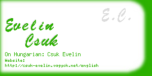 evelin csuk business card